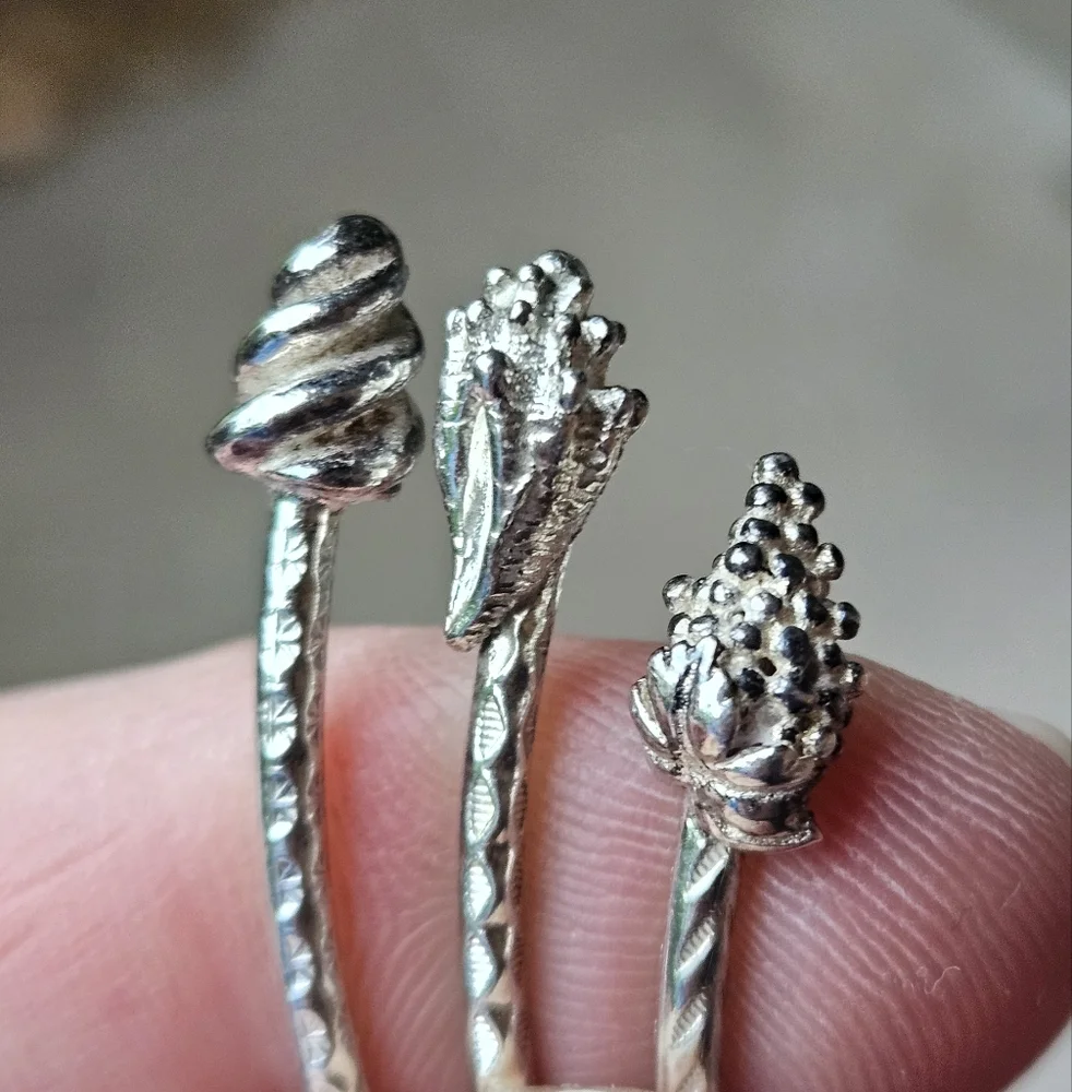 Set Of 3 Sterling Bracelets - Picture 4 of 5